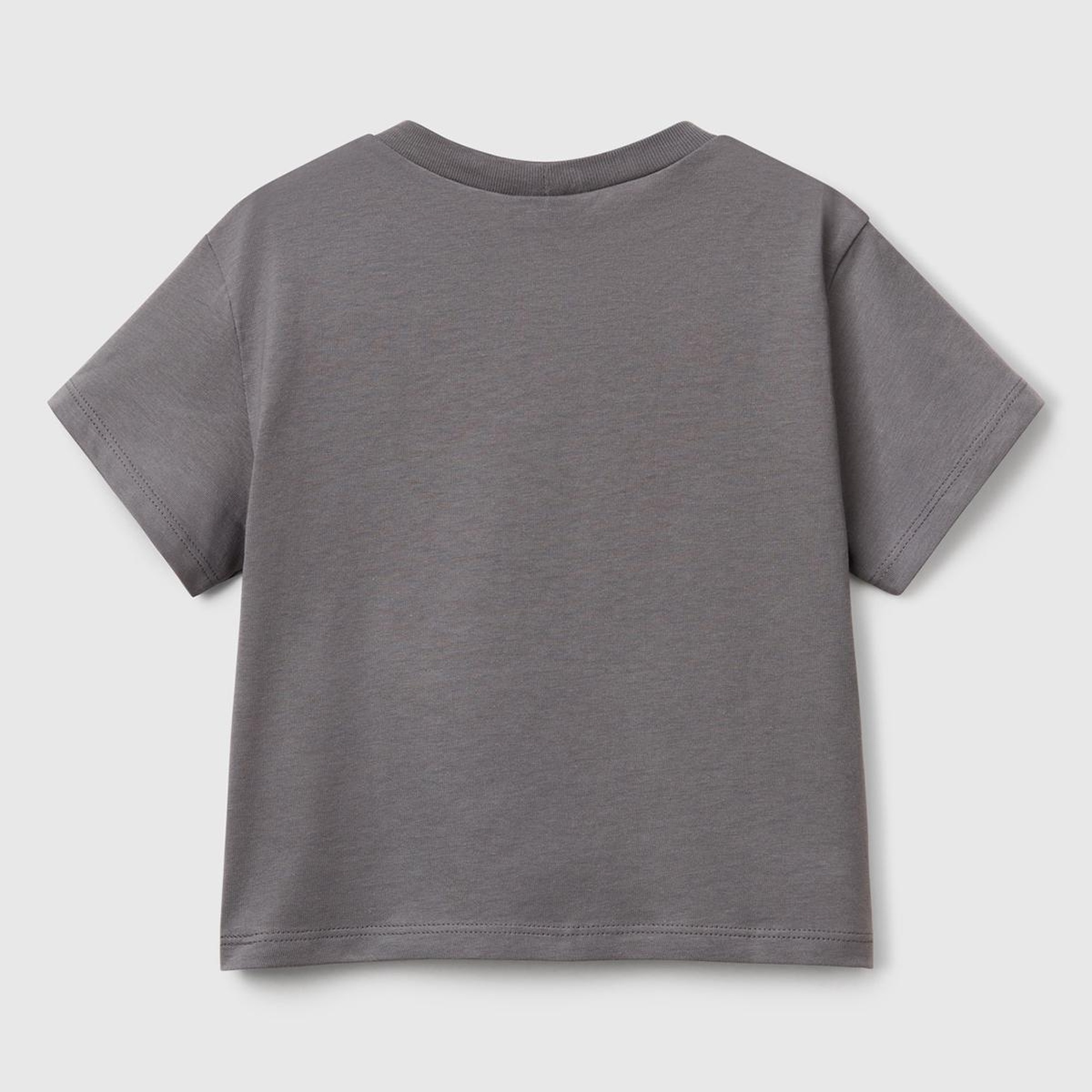 Kız Çocuk Antrasit Rolling Stones Baskılı Logo Etiketli T-Shirt