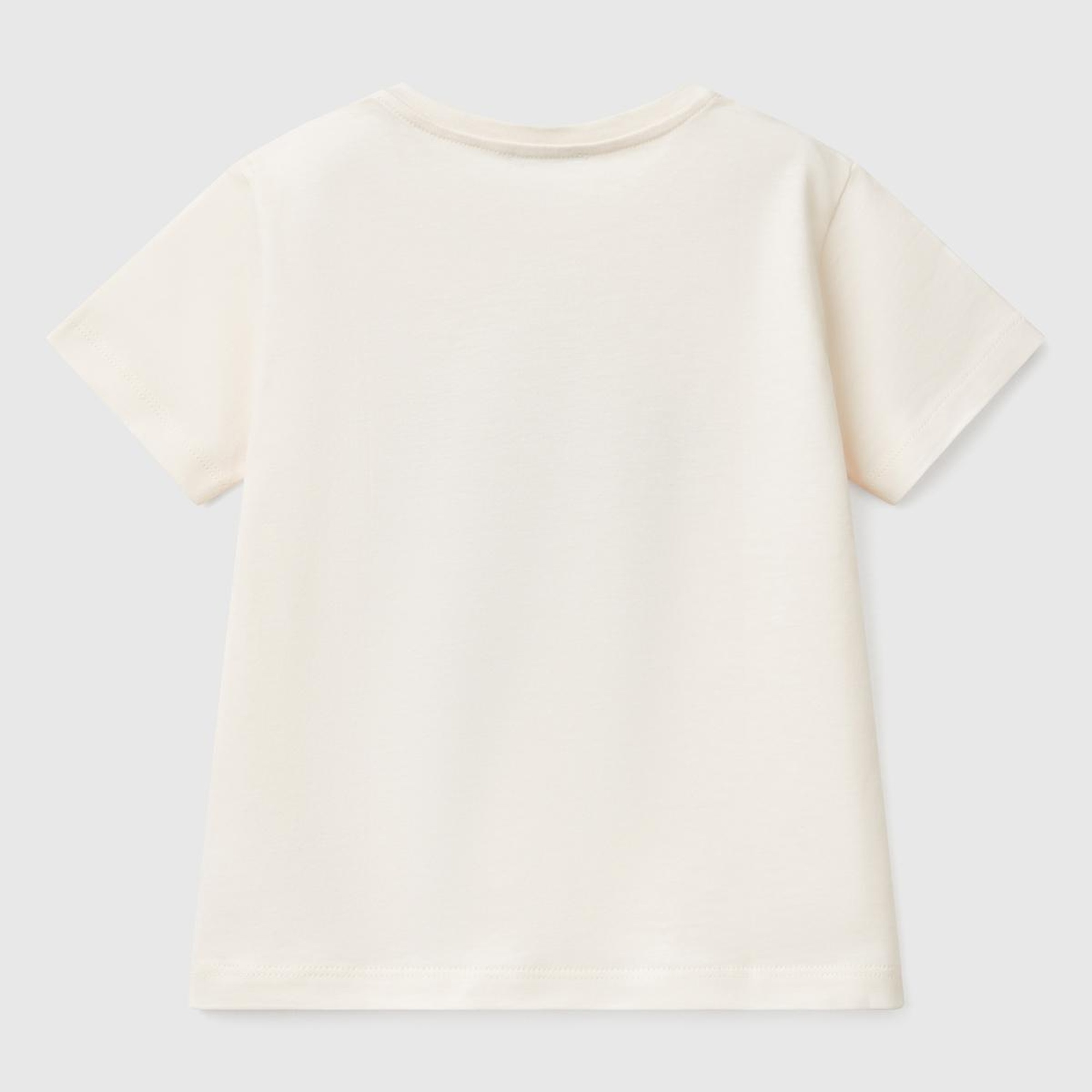 Erkek Çocuk Ekru Grafik Baskılı T-Shirt