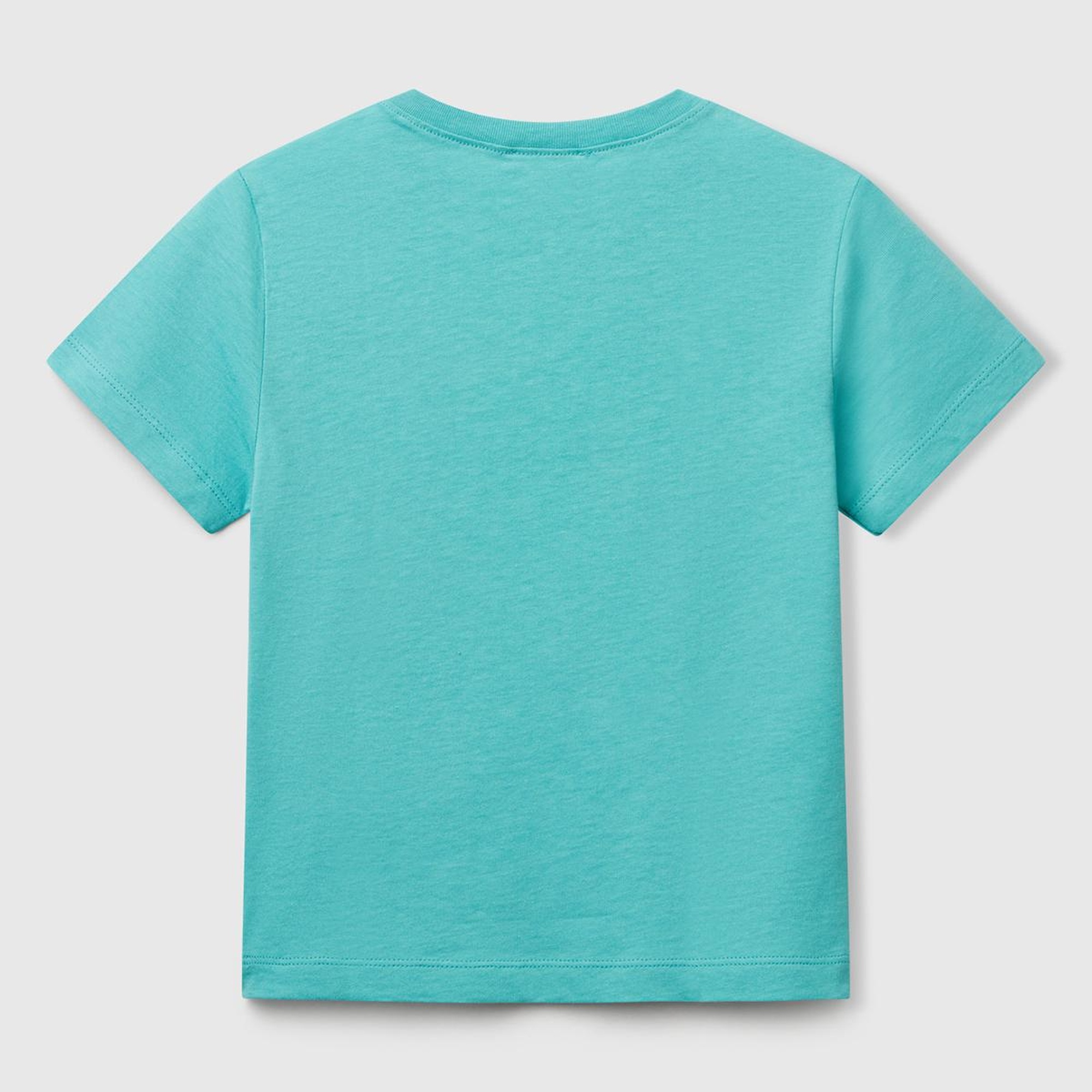 Erkek Çocuk Mint Yeşili Benetton Logo Baskılı T-Shirt