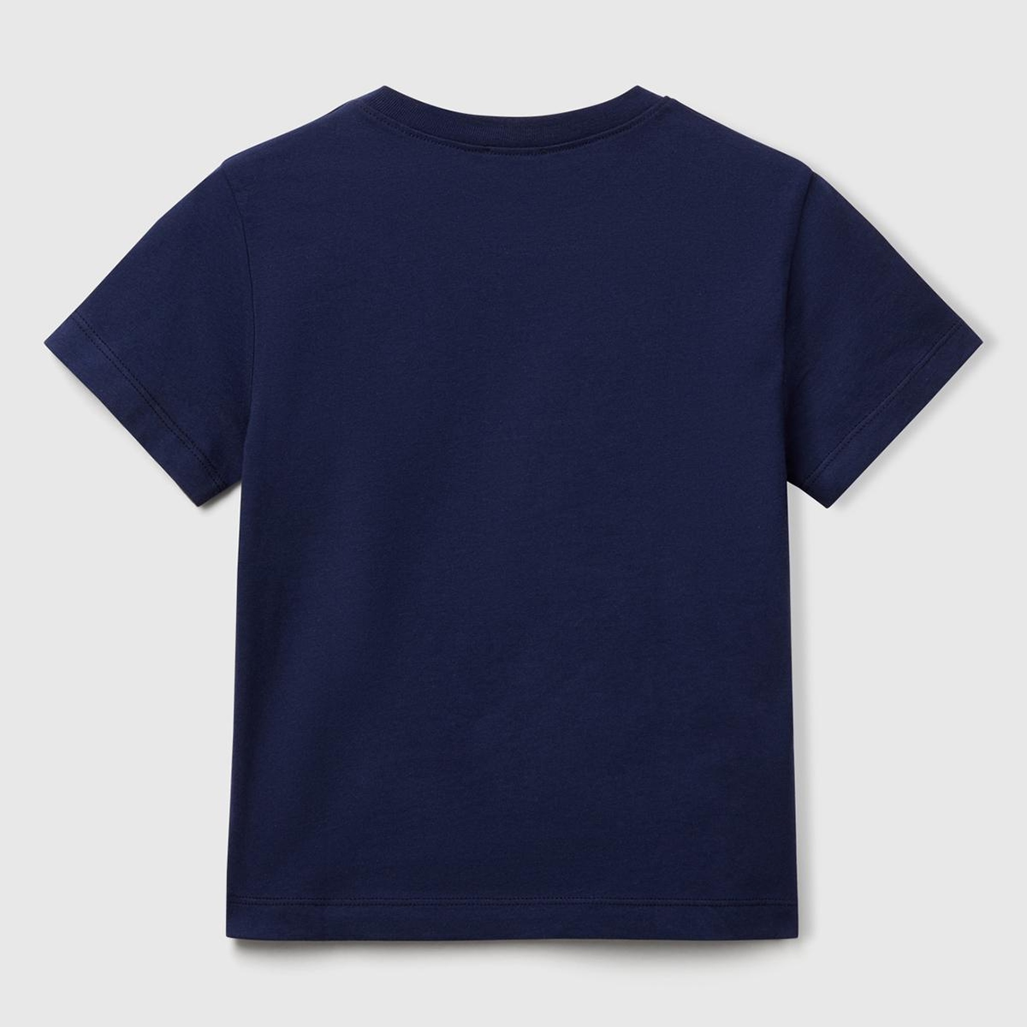 Erkek Çocuk Lacivert Benetton Logo Baskılı T-Shirt