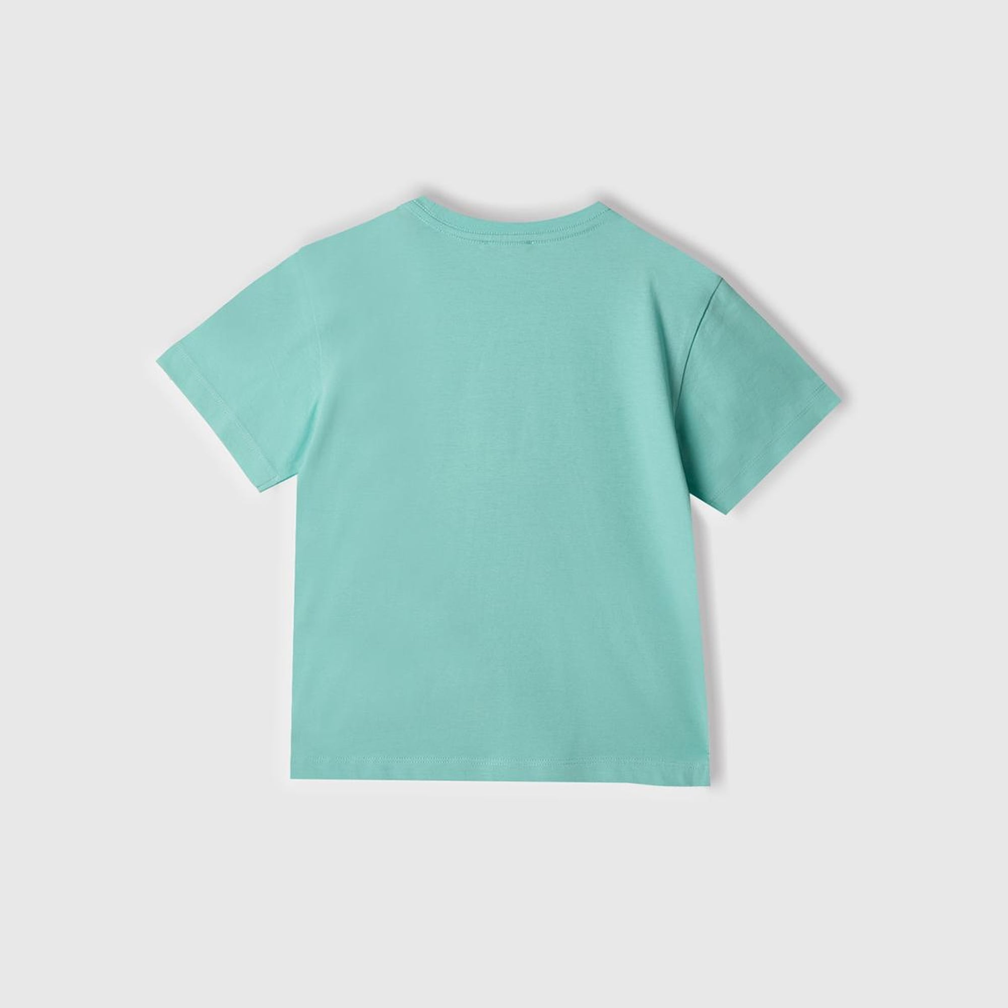 Erkek Çocuk Su Yeşili 3D Baskılı T-Shirt