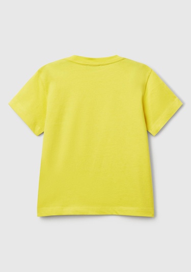  Erkek Çocuk Sarı 3D Baskılı T-Shirt
