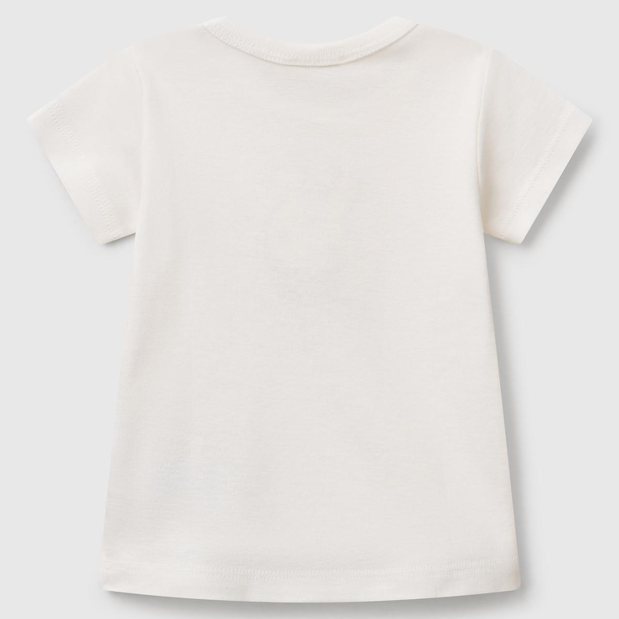 Bebek Beyaz Tavşan Baskılı T-Shirt