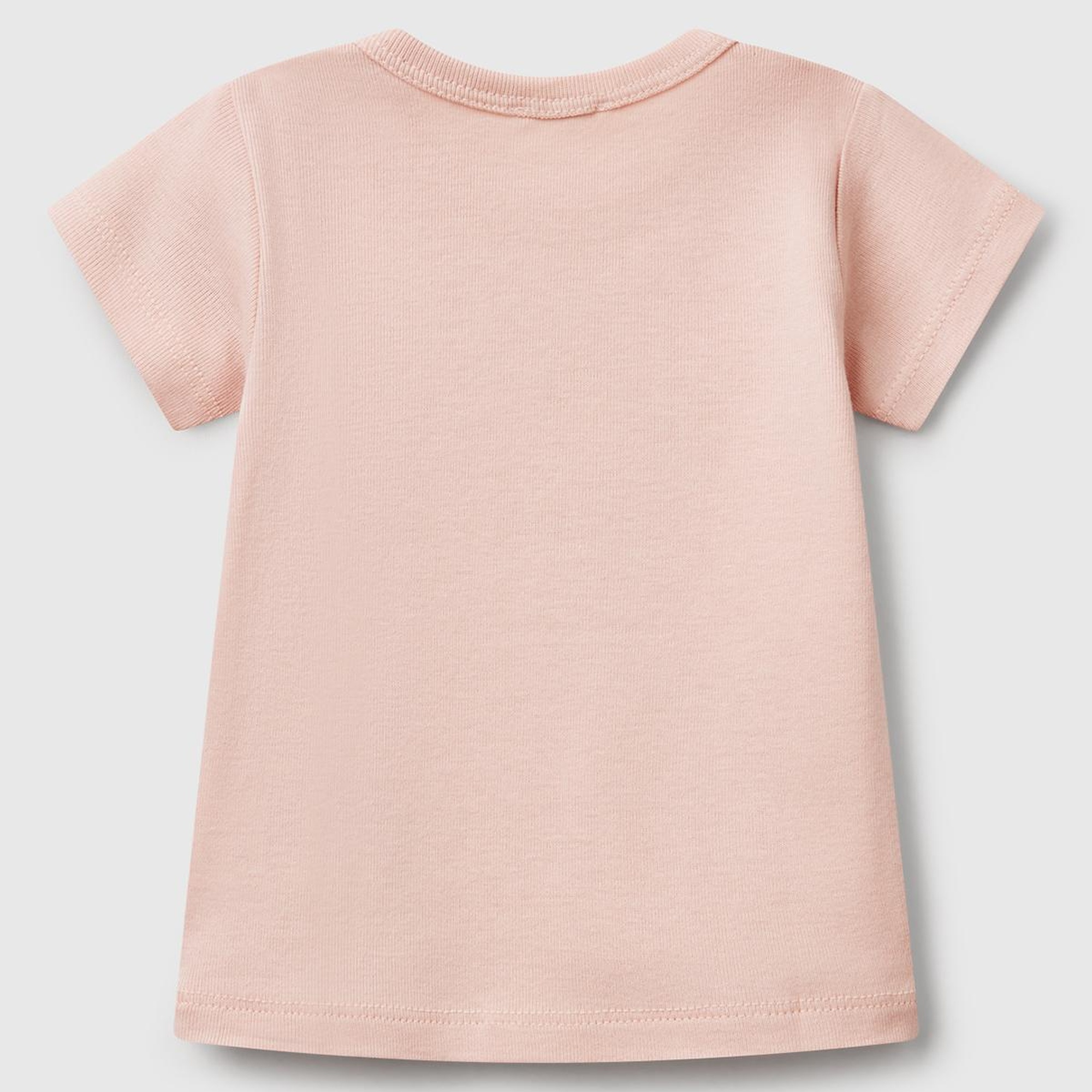 Bebek Toz Pembe Tavşan Baskılı T-Shirt