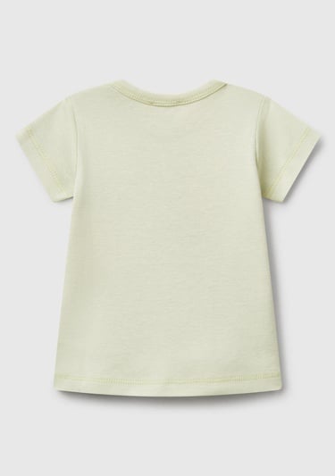  Bebek Su Yeşili Tavşan Baskılı T-Shirt