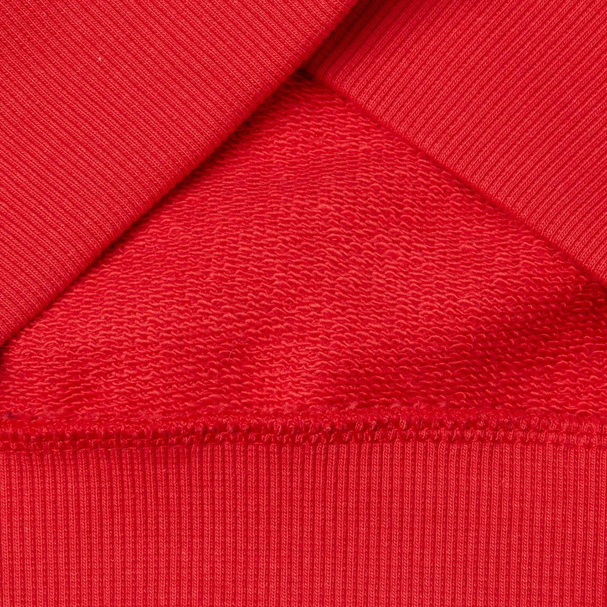 Erkek Çocuk Kırmızı Benetton Logo Baskılı Bisiklet Yaka Sweatshirt