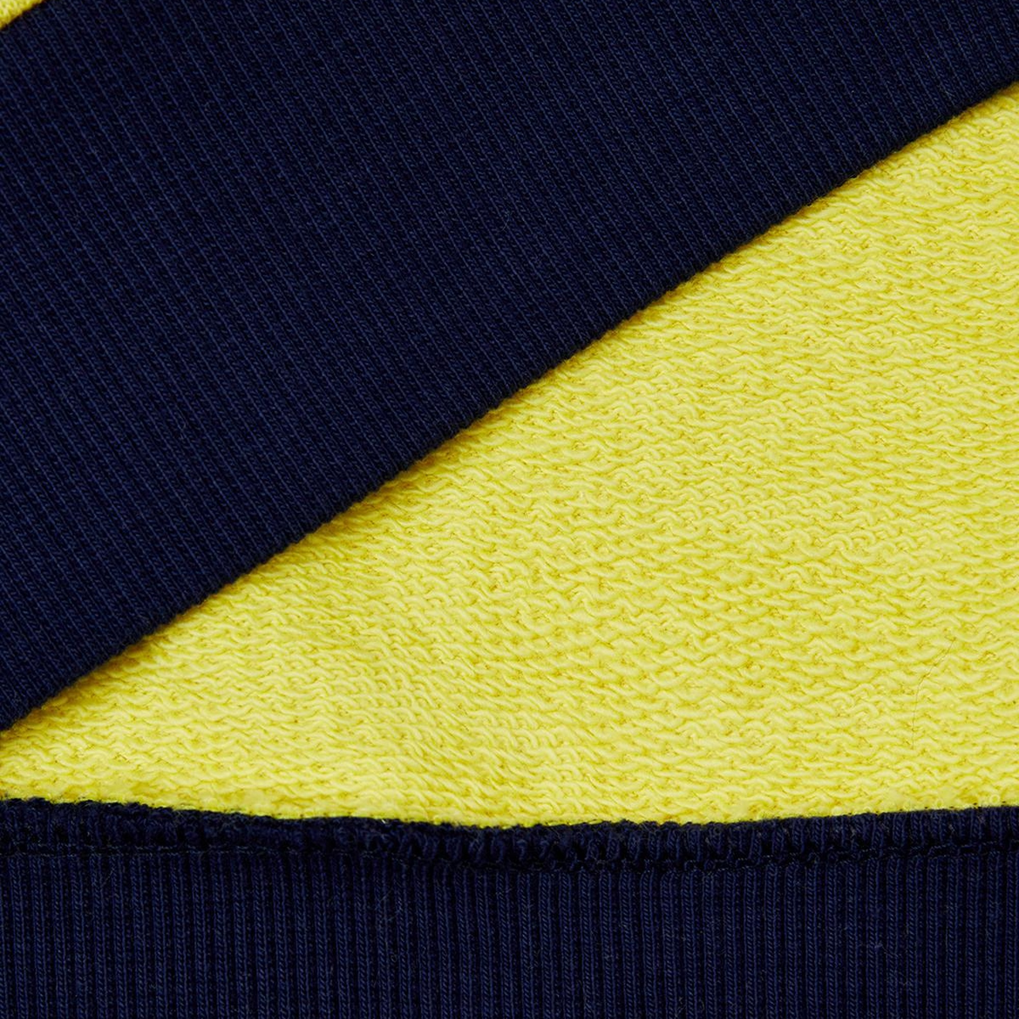 Erkek Çocuk Sarı Mix Benetton Logo Baskılı Bisiklet Yaka Sweatshirt