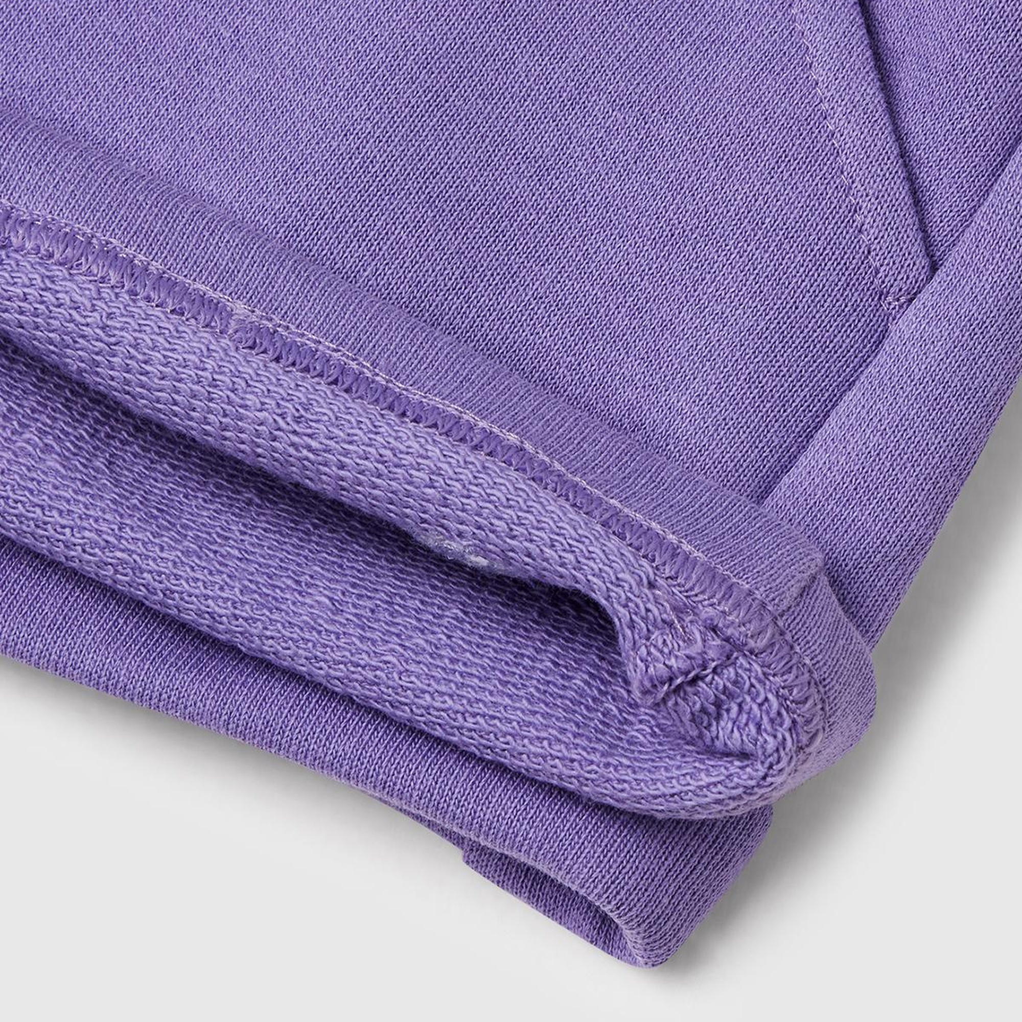 Kız Çocuk Mor Logolu Sweat Şort