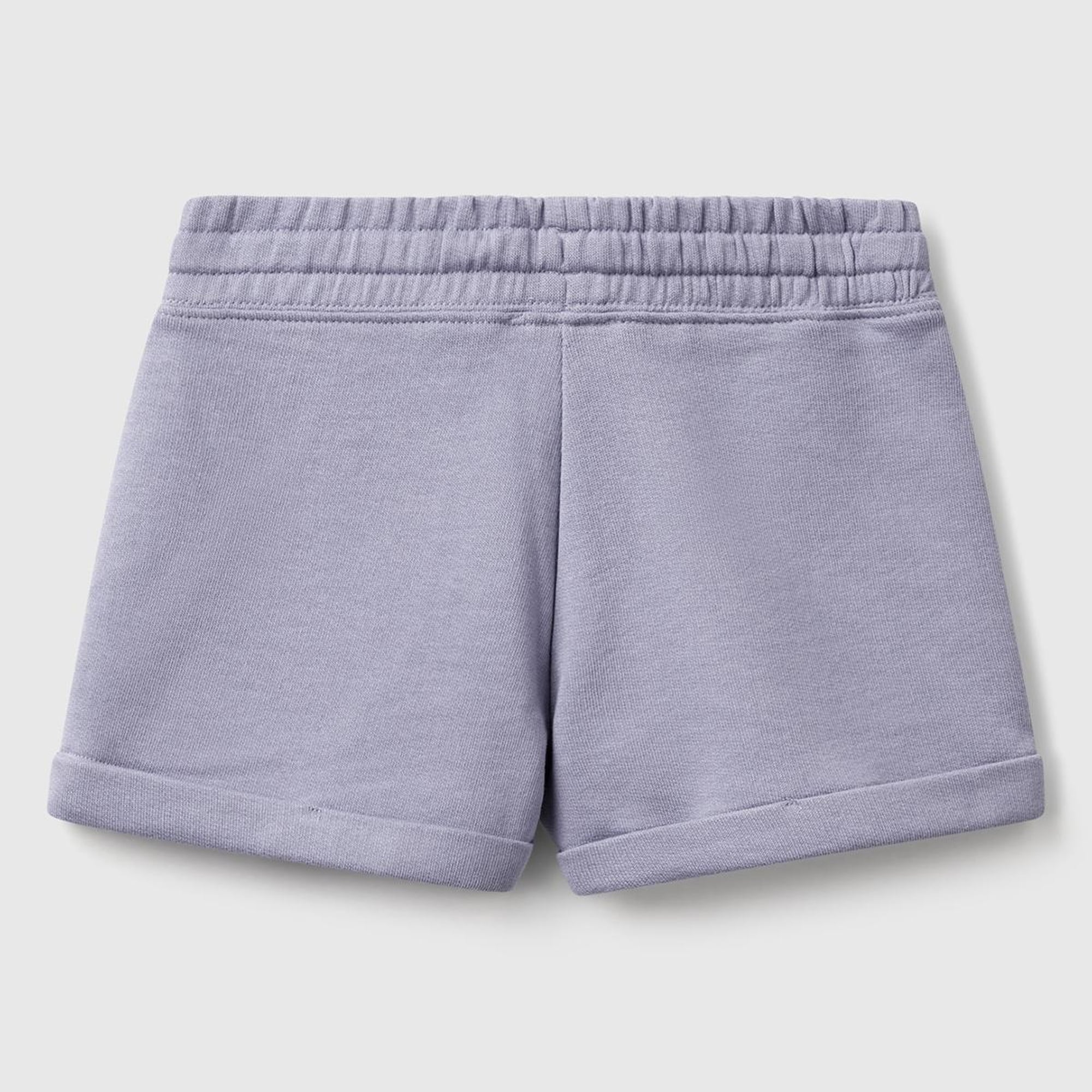 Kız Çocuk Lila Logolu Sweat Şort