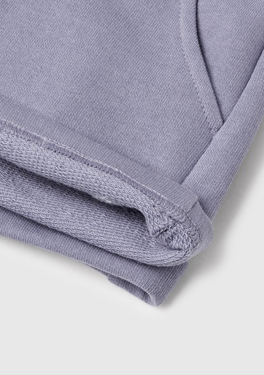  Kız Çocuk Lila Logolu Sweat Şort