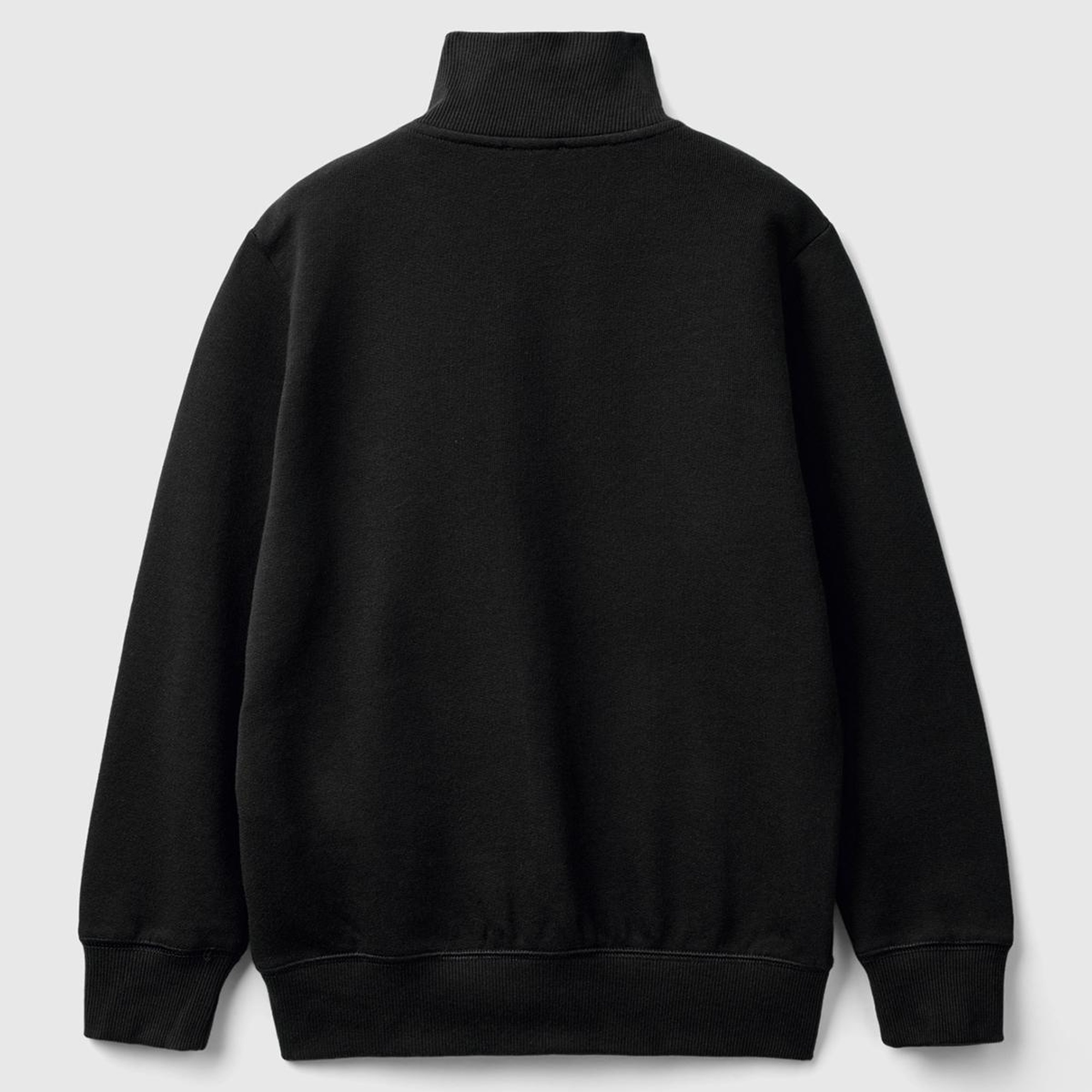 Erkek Çocuk Siyah Logolu Sweatshirt