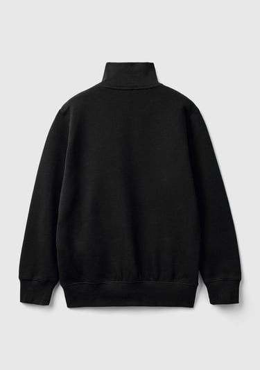  Erkek Çocuk Siyah Logolu Sweatshirt