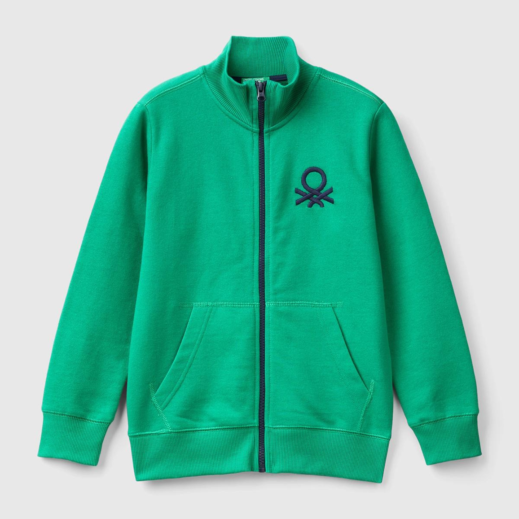 Erkek Çocuk Yeşil Logolu Sweatshirt