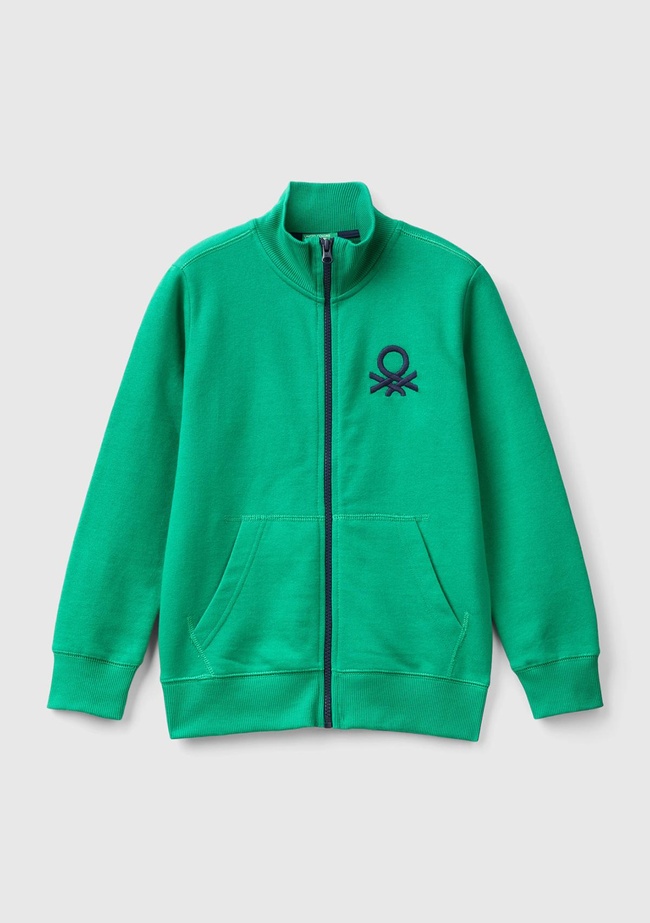  Erkek Çocuk Yeşil Logolu Sweatshirt