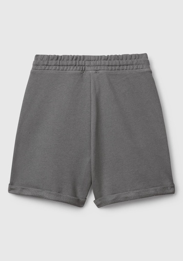  Erkek Çocuk Antrasit Logolu Sweat Şort