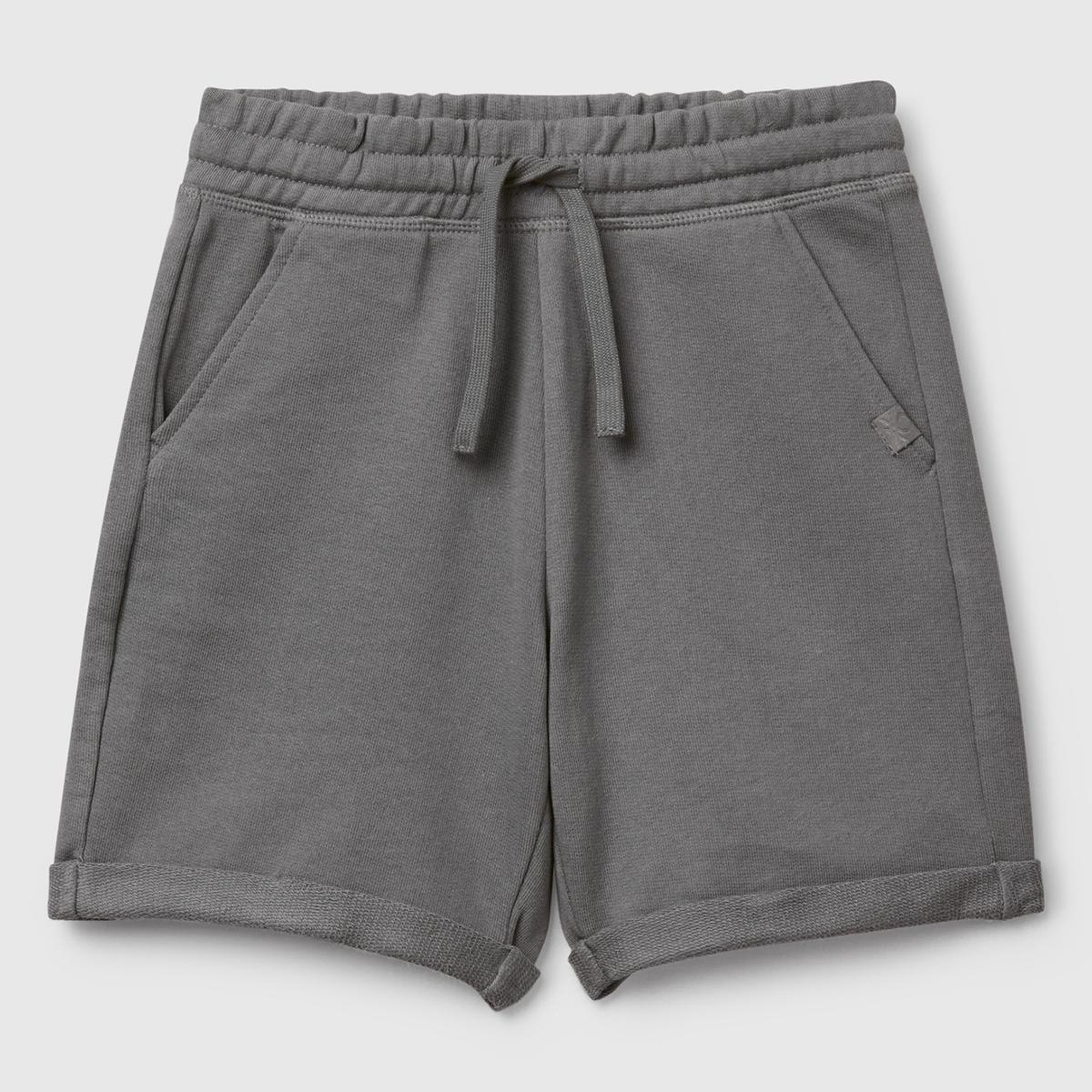 Erkek Çocuk Antrasit Logolu Sweat Şort