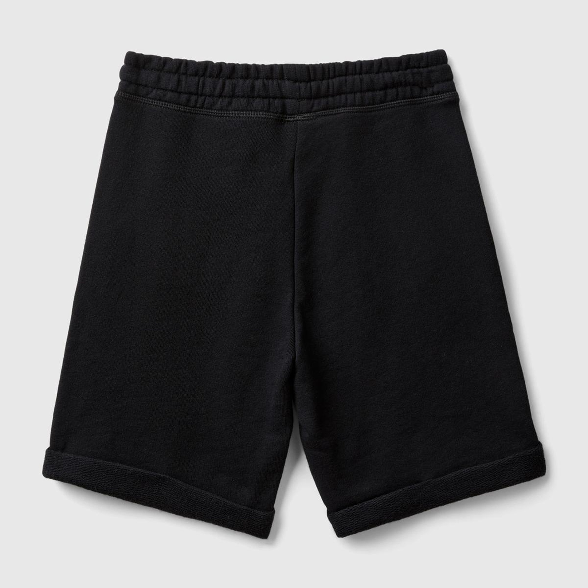 Erkek Çocuk Siyah Logolu Sweat Şort
