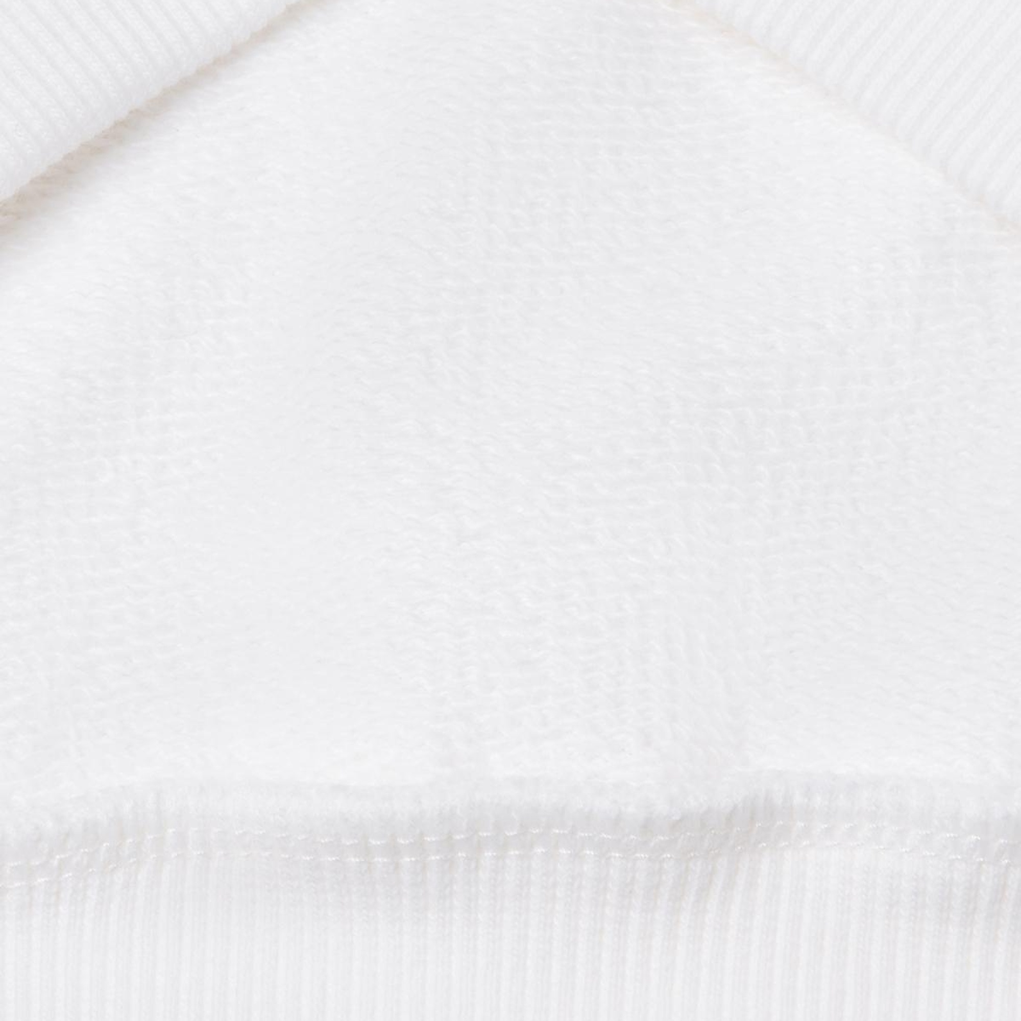 Kız Çocuk Beyaz Benetton Logo Baskılı Kapüşonlu Sweatshirt