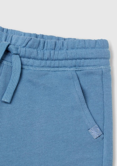  Erkek Çocuk Havacı Mavi Logolu Sweat Şort