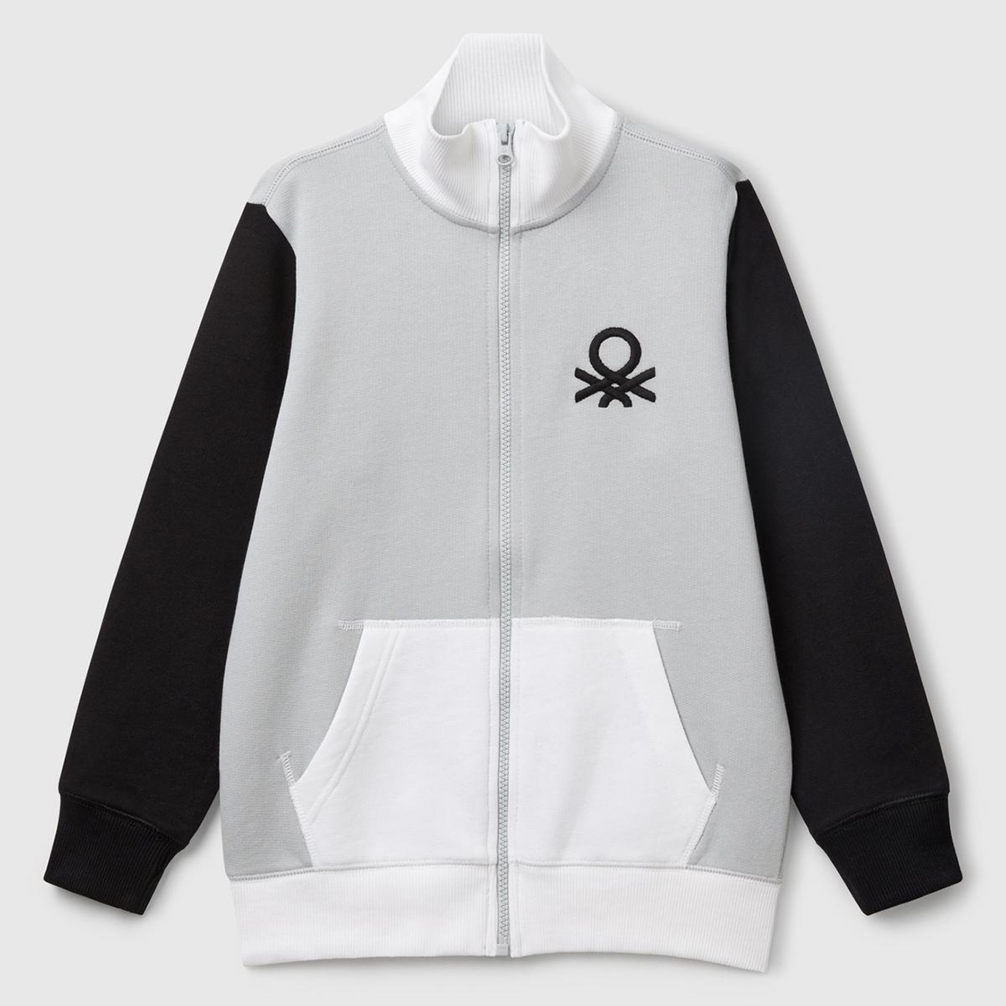 Erkek Çocuk Gri Mix Logolu Sweatshirt