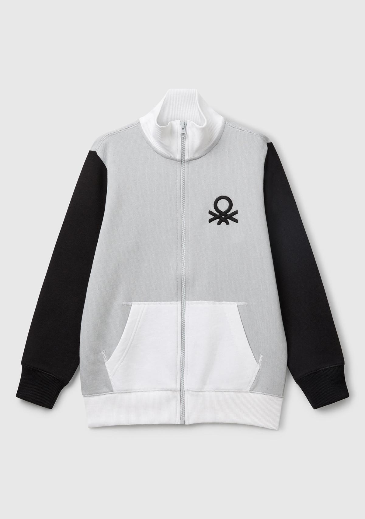  Erkek Çocuk Gri Mix Logolu Sweatshirt