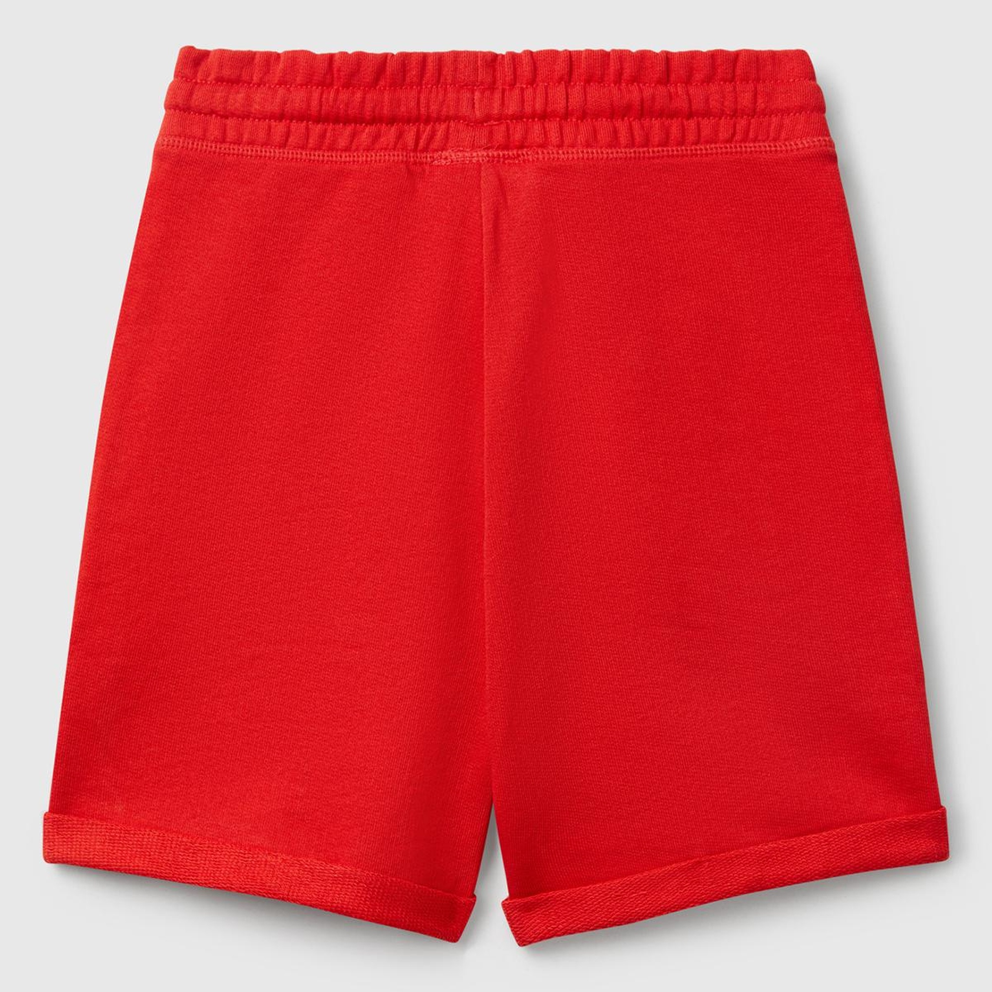 Erkek Çocuk Kırmızı Logolu Sweat Şort