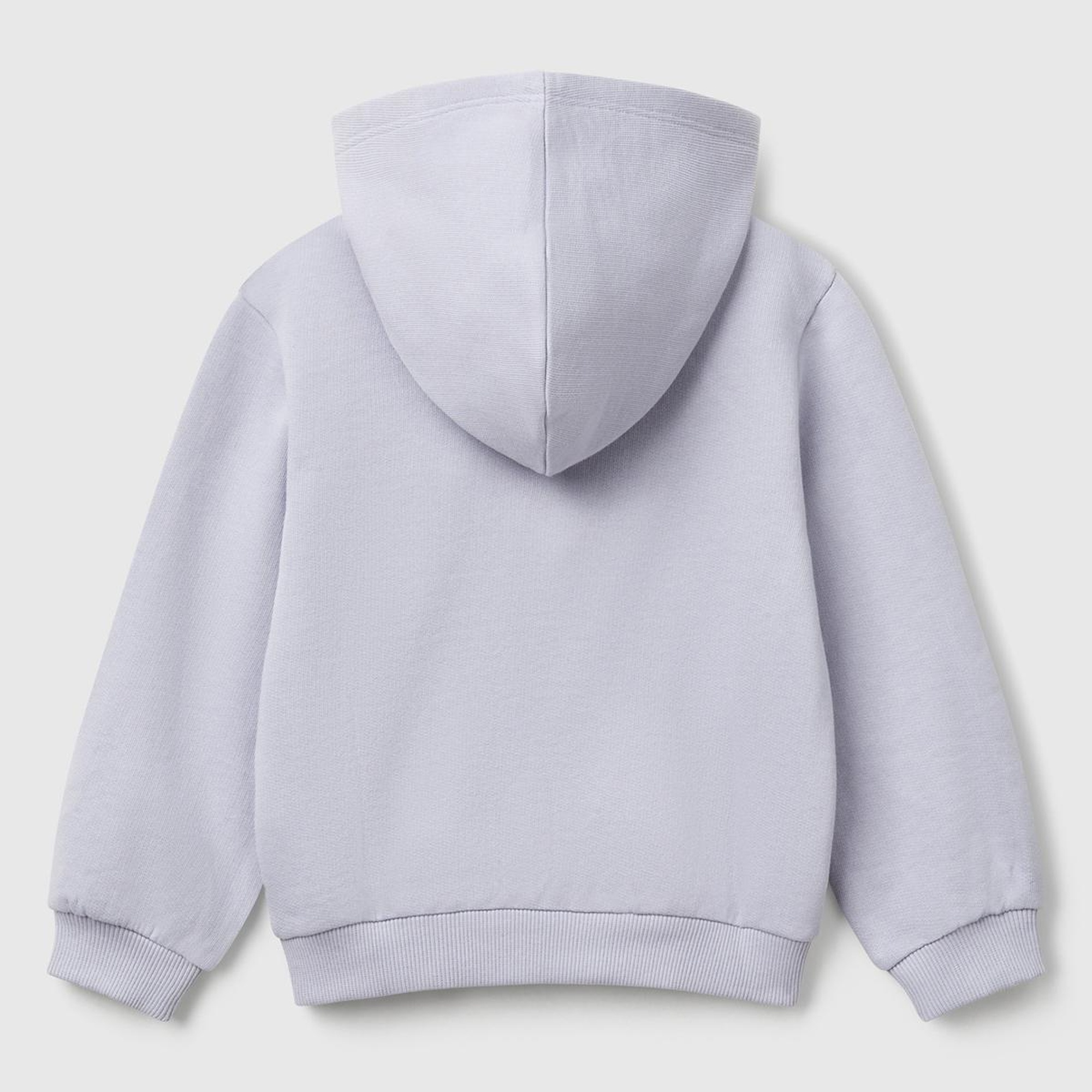 Kız Çocuk Lila Payetli Nakışlı Fermuarlı Kapüşonlu Sweatshirt