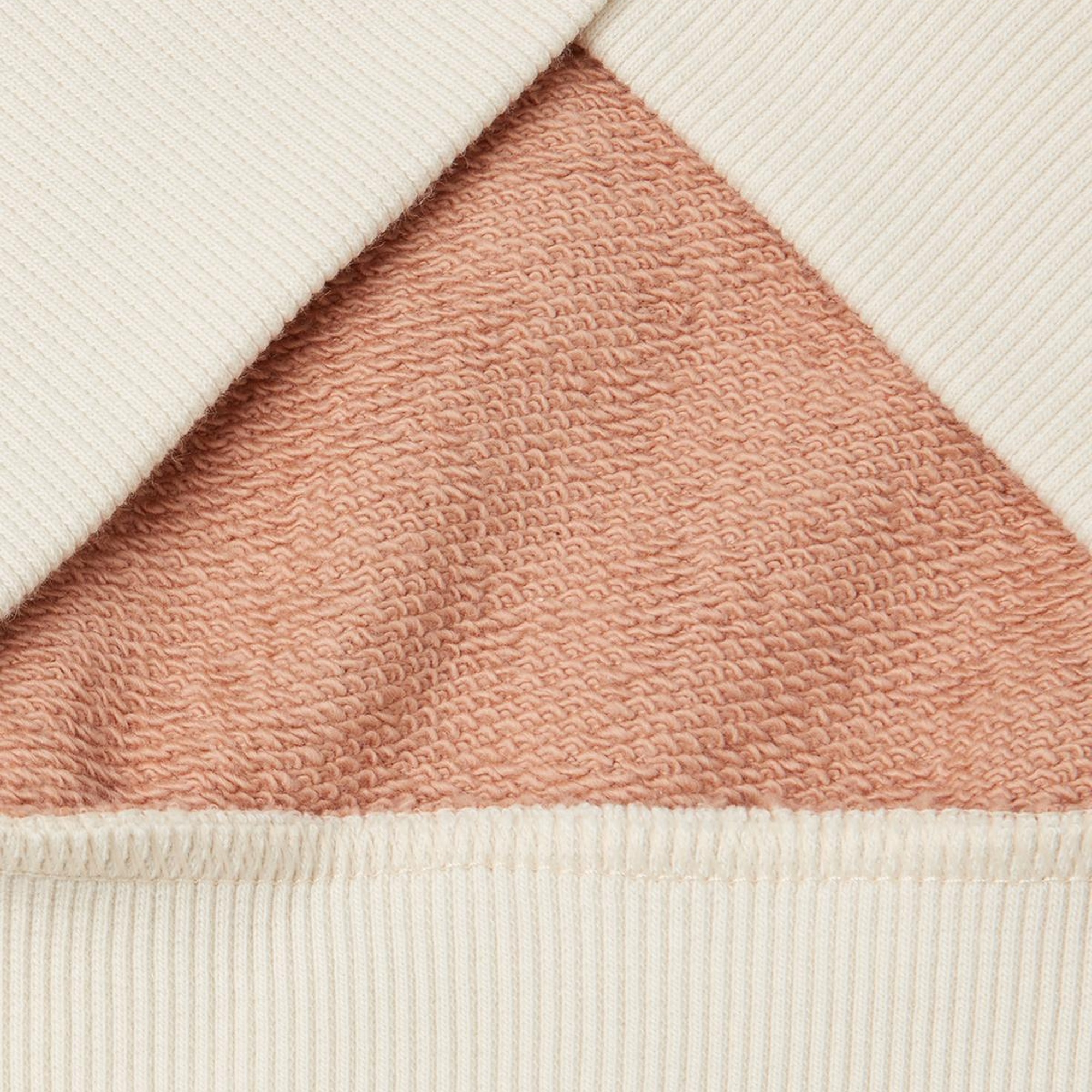 Kız Çocuk Bej Mix Simli Benetton Logo Baskılı Bisiklet Yaka Sweatshirt