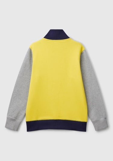  Erkek Çocuk Sarı Mix Logolu Sweatshirt