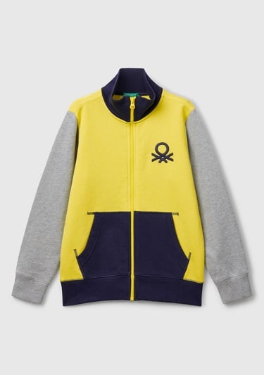  Erkek Çocuk Sarı Mix Logolu Sweatshirt