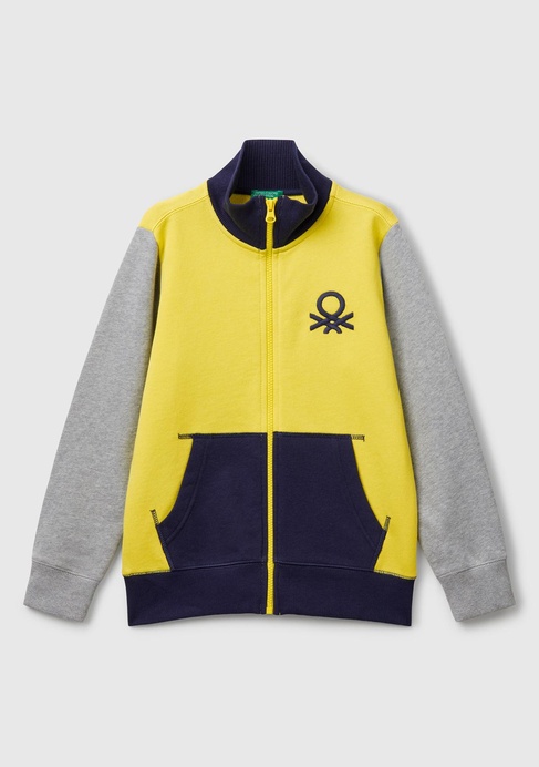  Erkek Çocuk Sarı Mix Logolu Sweatshirt