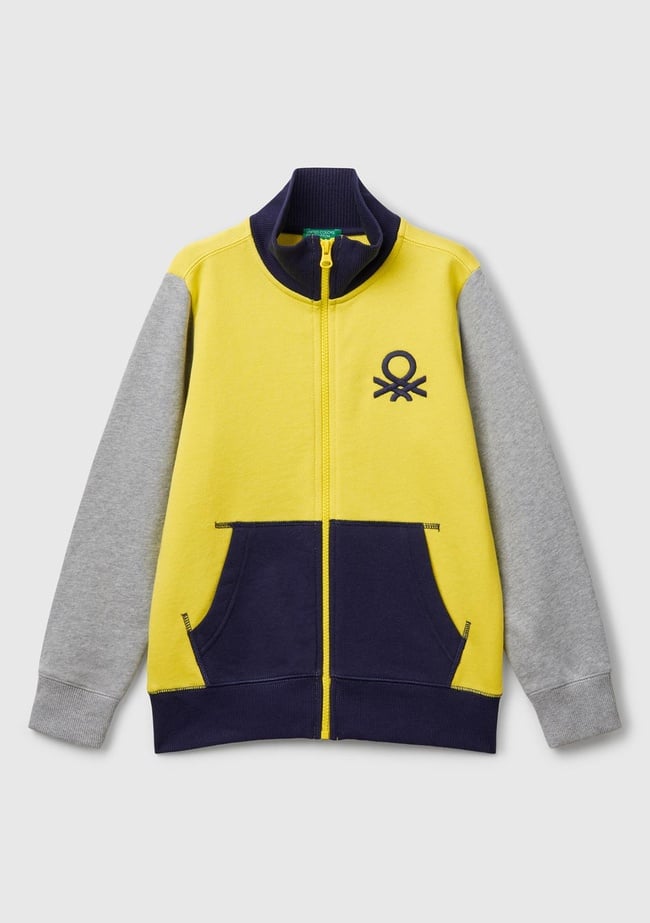  Erkek Çocuk Sarı Mix Logolu Sweatshirt