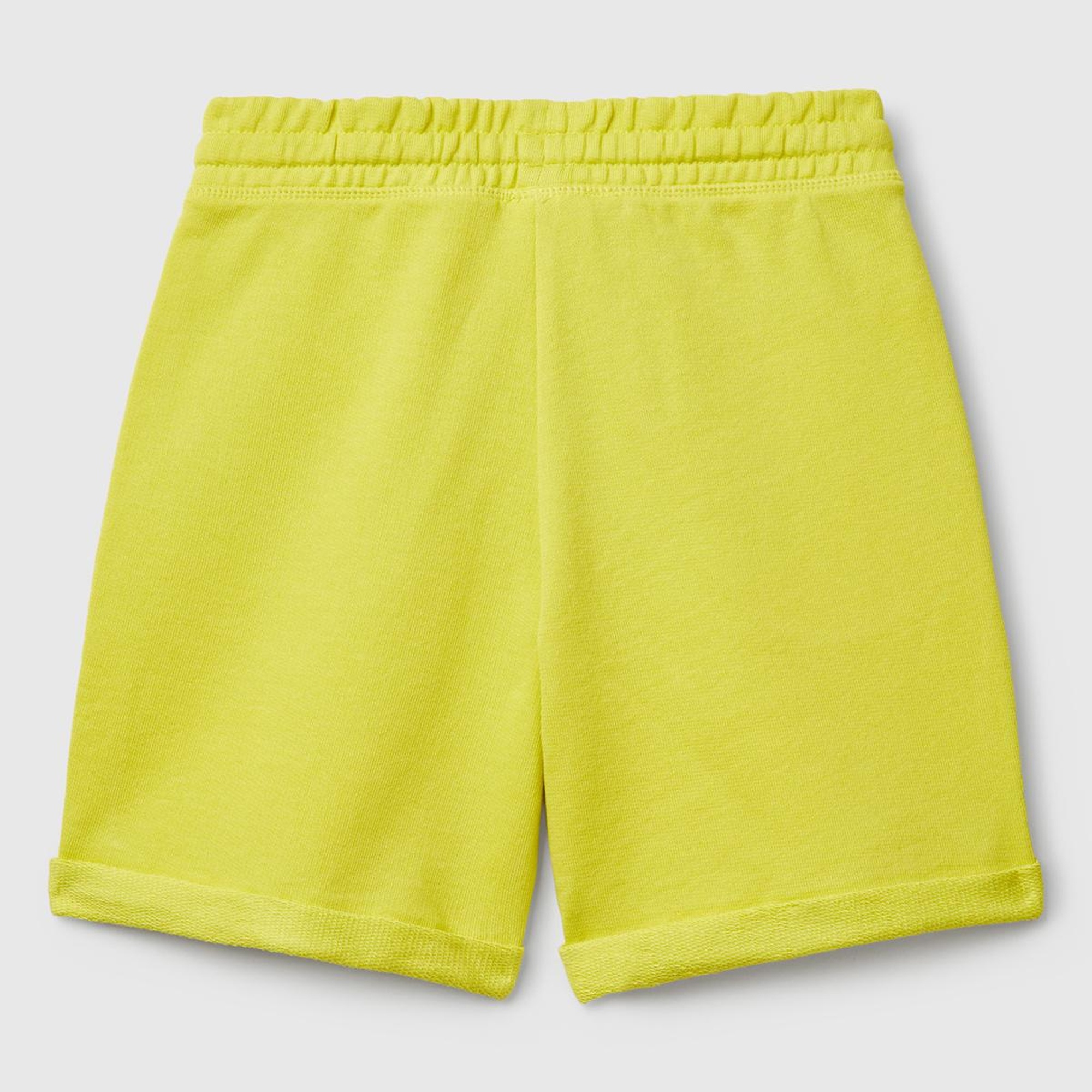 Erkek Çocuk Sarı Logolu Sweat Şort