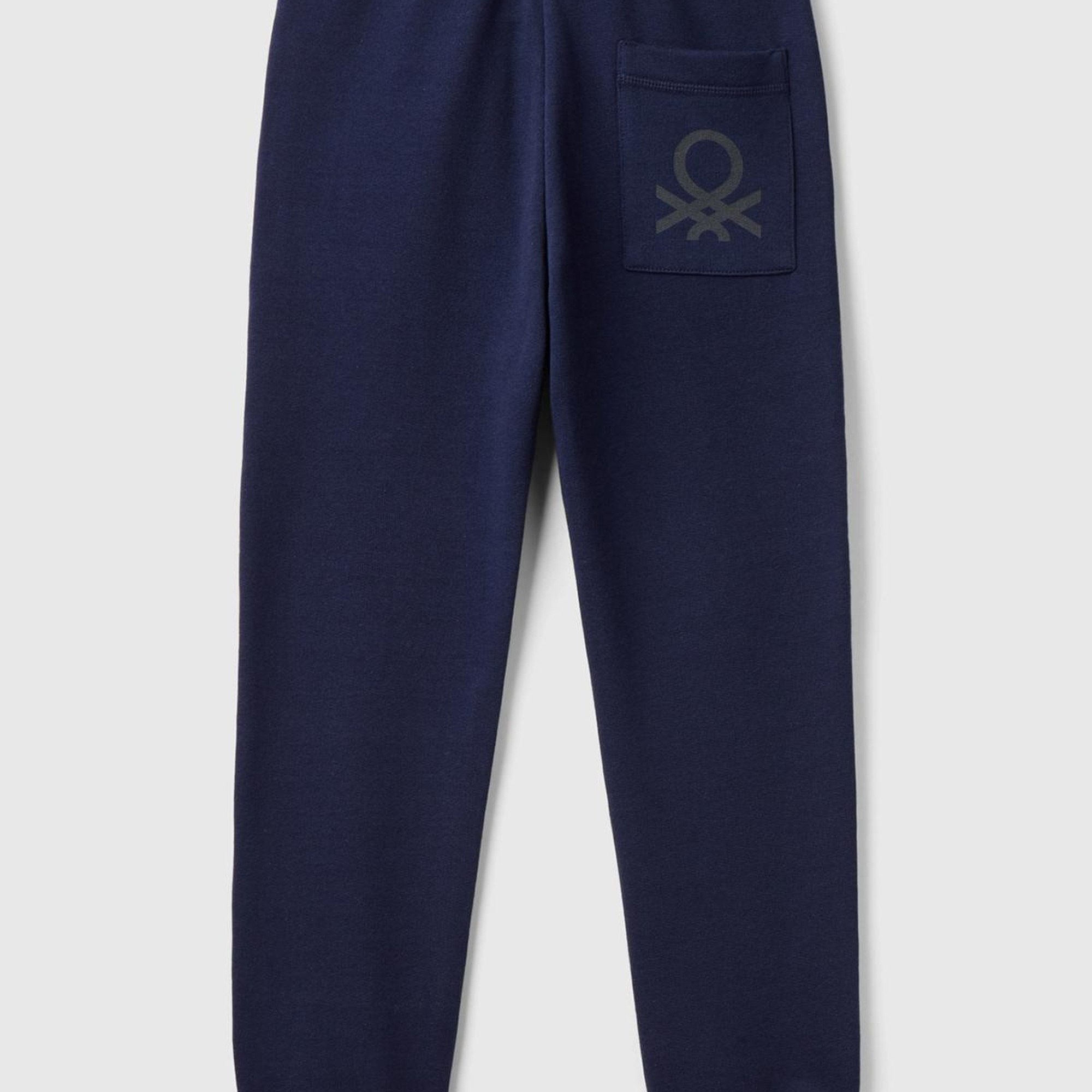 Erkek Çocuk Lacivert Arka Cebi Logolu Eşofman Altı