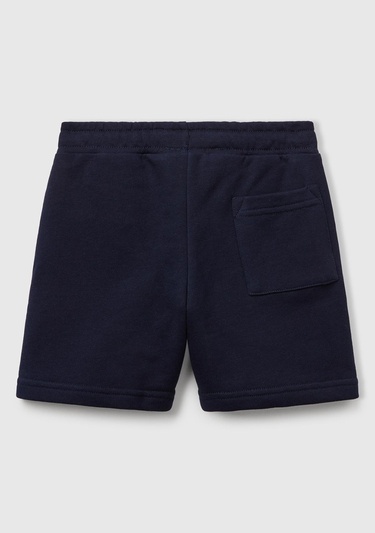  Erkek Çocuk Lacivert Hot Wheels Baskılı Etiket Logolu Şort