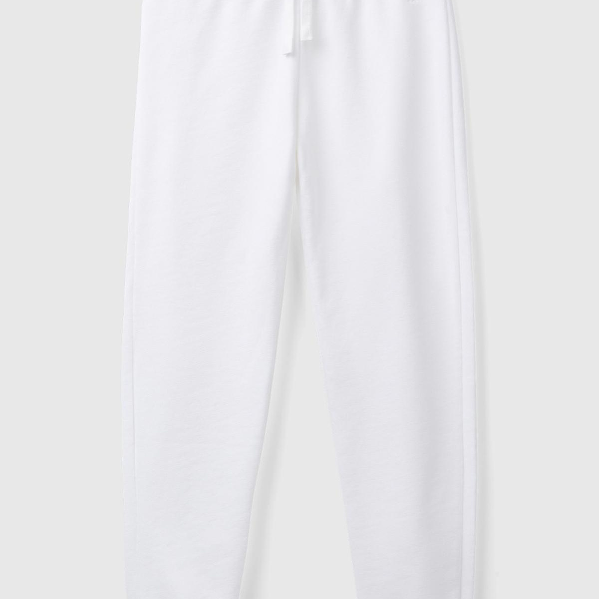 Kız Çocuk Beyaz Benetton Logolu Eşofman Altı