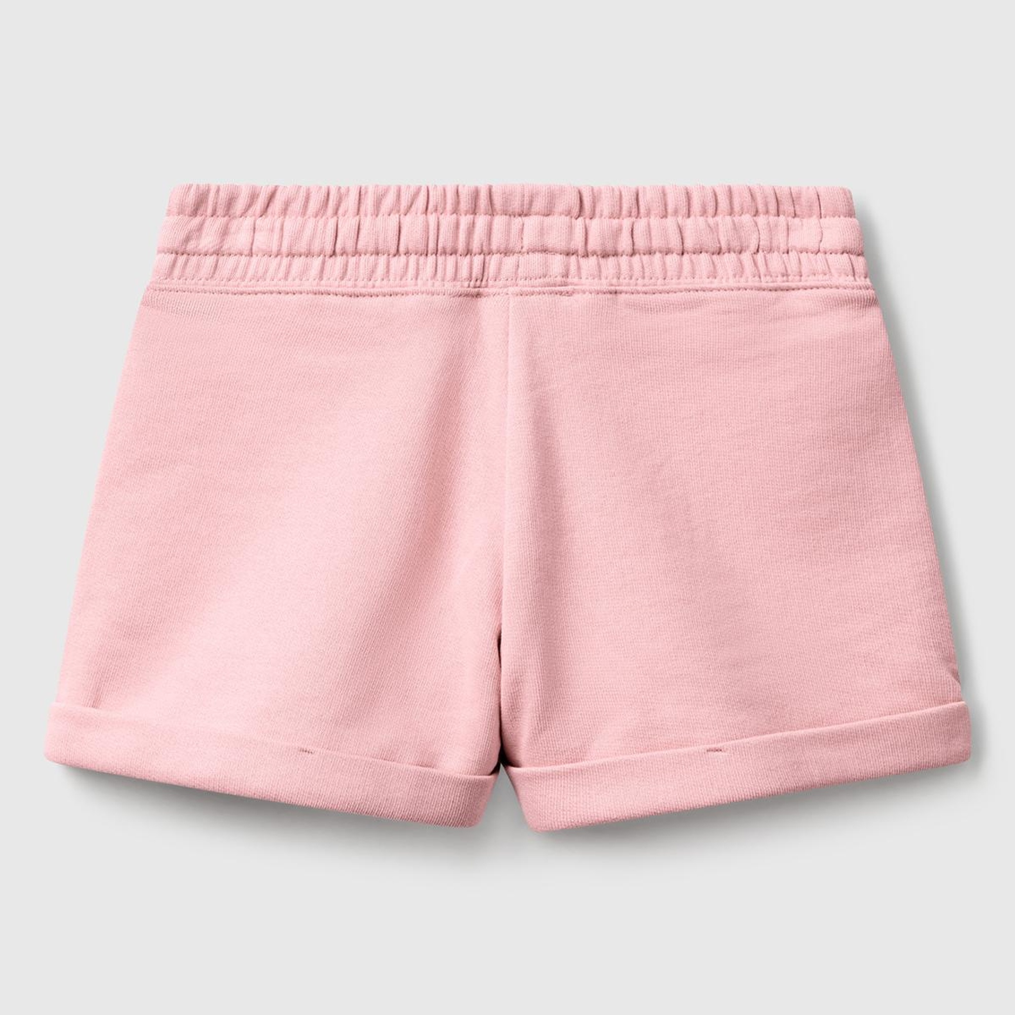 Kız Çocuk Pembe Logolu Sweat Şort