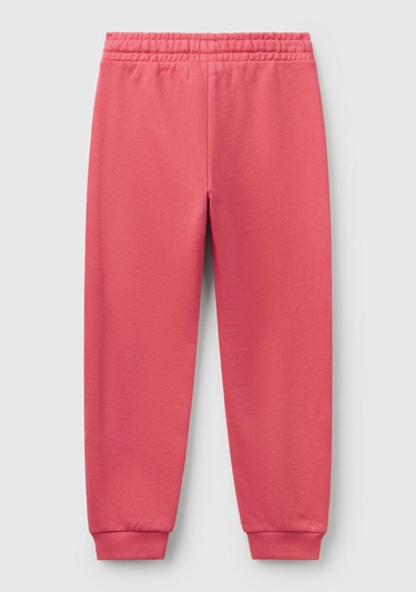  Kız Çocuk Fuşya Benetton Logolu Eşofman Altı