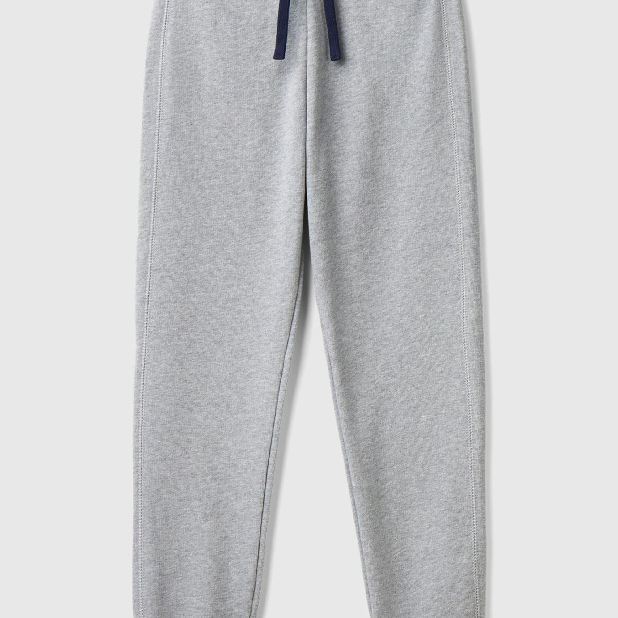 Erkek Çocuk Gri Melanj Arka Cebi Logolu Eşofman Altı