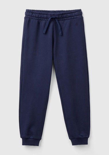  Kız Çocuk Lacivert Benetton Logolu Eşofman Altı