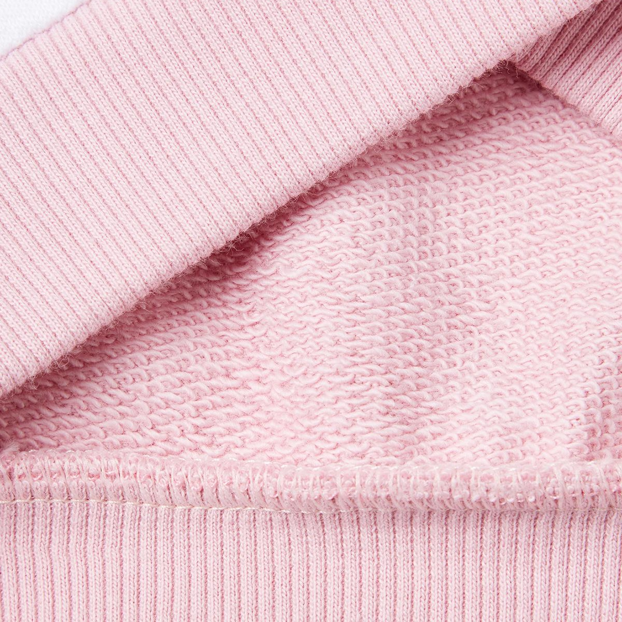 Kız Çocuk Beyaz Mix Simli Benetton Logo Baskılı Bisiklet Yaka Sweatshirt