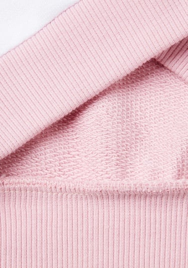  Kız Çocuk Beyaz Mix Simli Benetton Logo Baskılı Bisiklet Yaka Sweatshirt