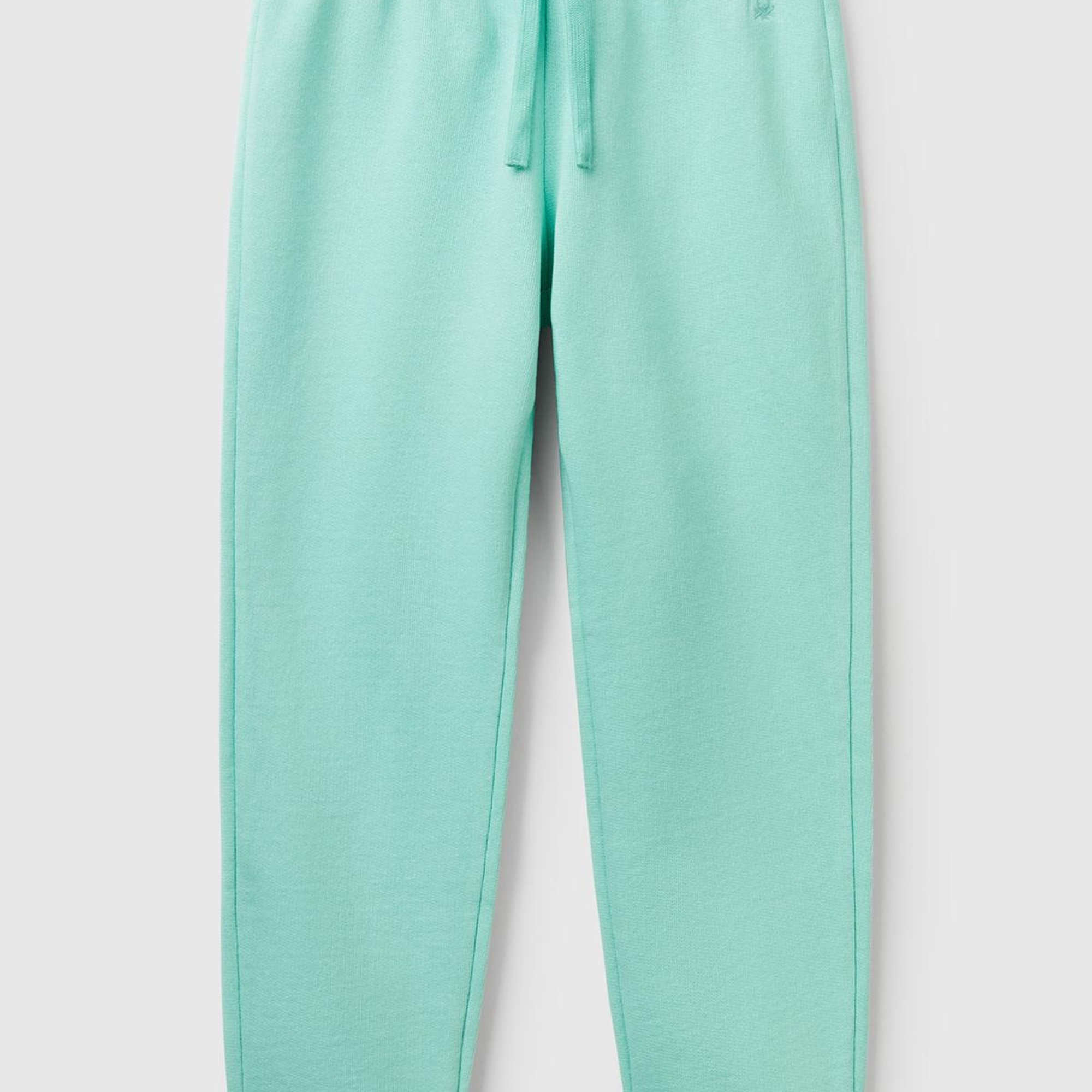 Kız Çocuk Su Yeşili Benetton Logolu Eşofman Altı