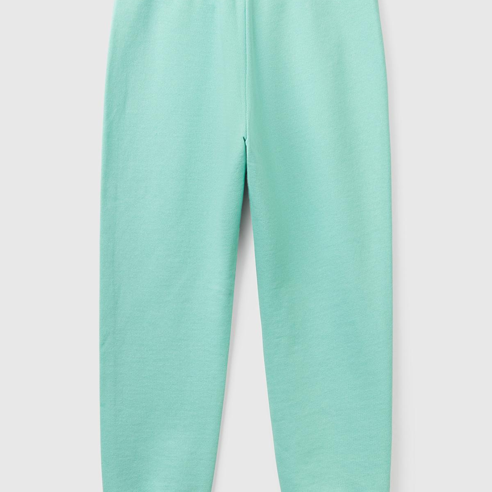 Kız Çocuk Su Yeşili Benetton Logolu Eşofman Altı