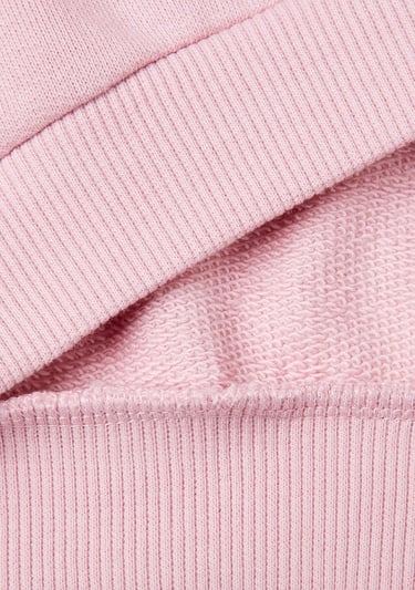  Kız Çocuk Pembe Grafik Baskılı Ribanalı Bisiklet Yaka Sweatshirt