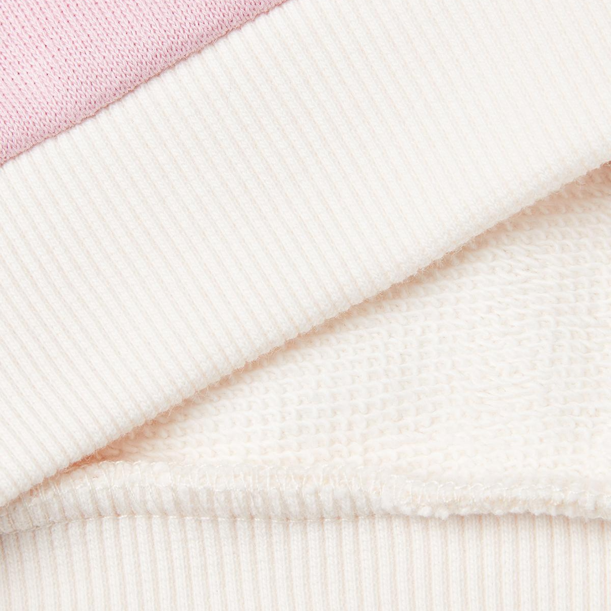 Kız Çocuk Pembe Mix Simli Benetton Logo Baskılı Bisiklet Yaka Sweatshirt