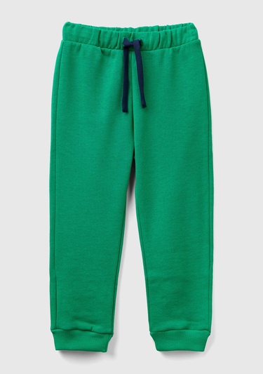  Erkek Çocuk Yeşil Arka Cebi Logo Eşofman Altı