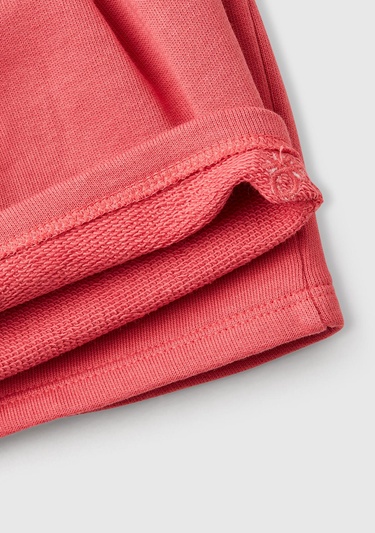  Kız Çocuk Fuşya Benetton Logo İşlemeli Beli İpli Şort