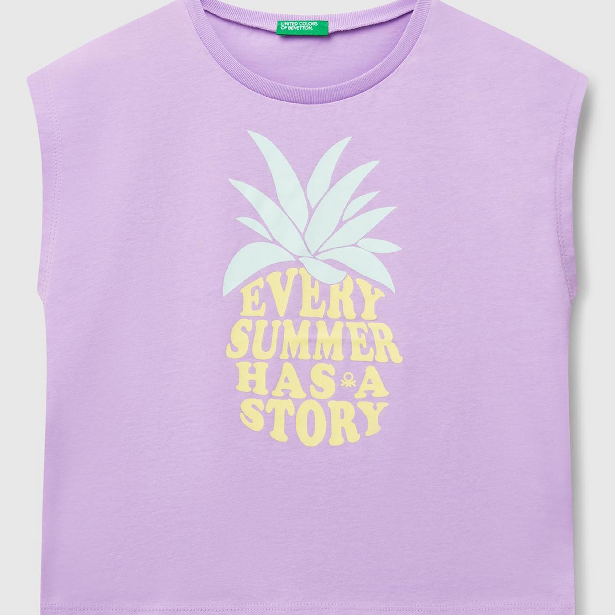 Kız Çocuk Lila Grafik Baskılı Kısa Kollu T-Shirt