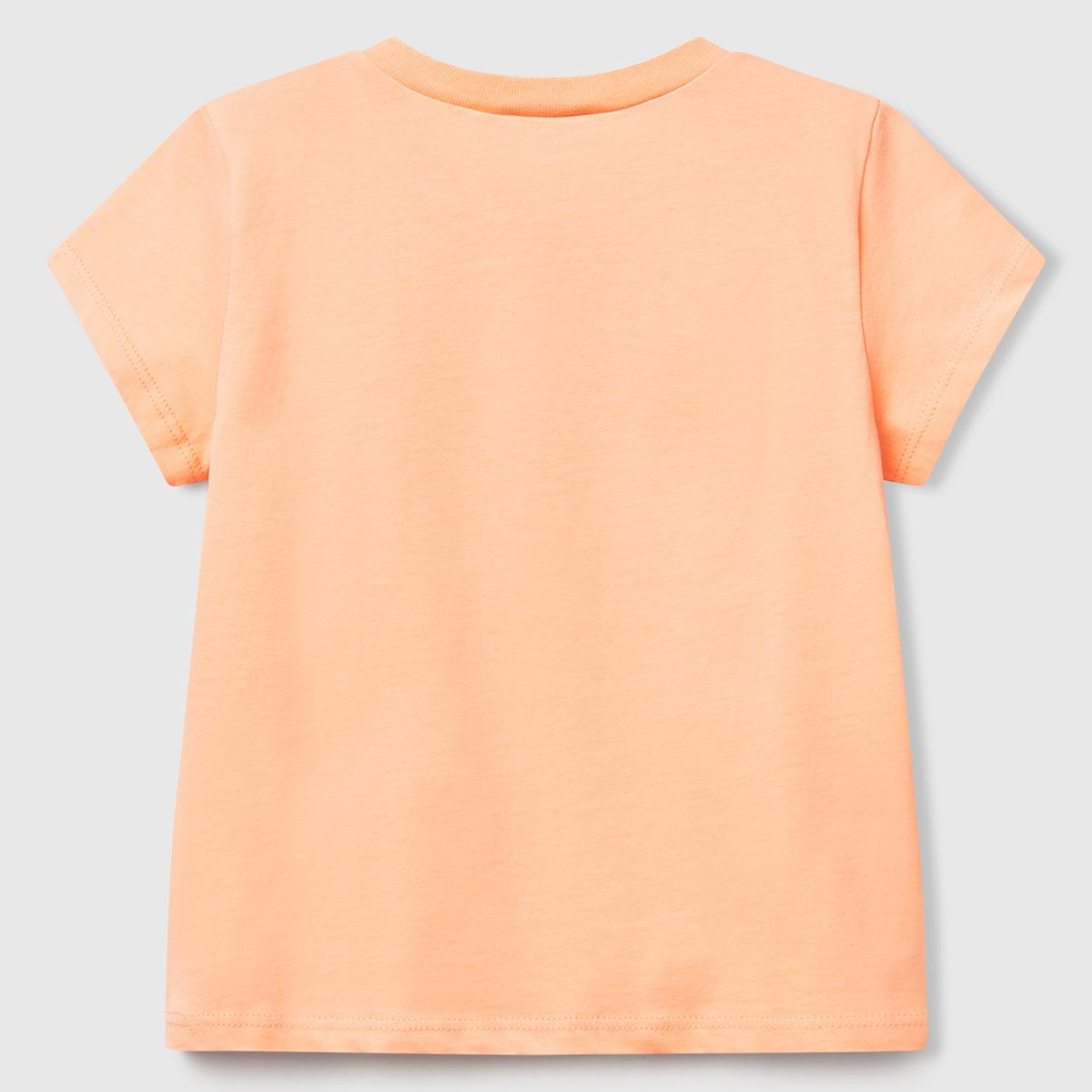 Kız Çocuk Yavruağzı Grafik Baskılı Kısa Kollu T-Shirt